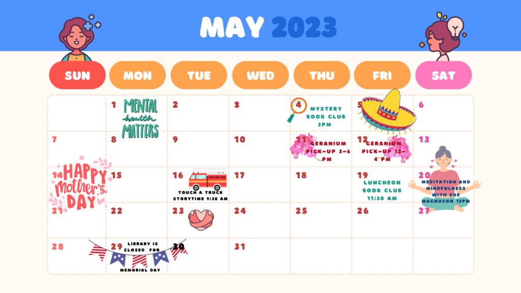 Glencoe Public Library Library Calendar